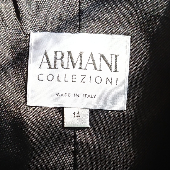 Armani Collezioni Women's Black Blazer - Made In Italy - Picture 2 of 14
